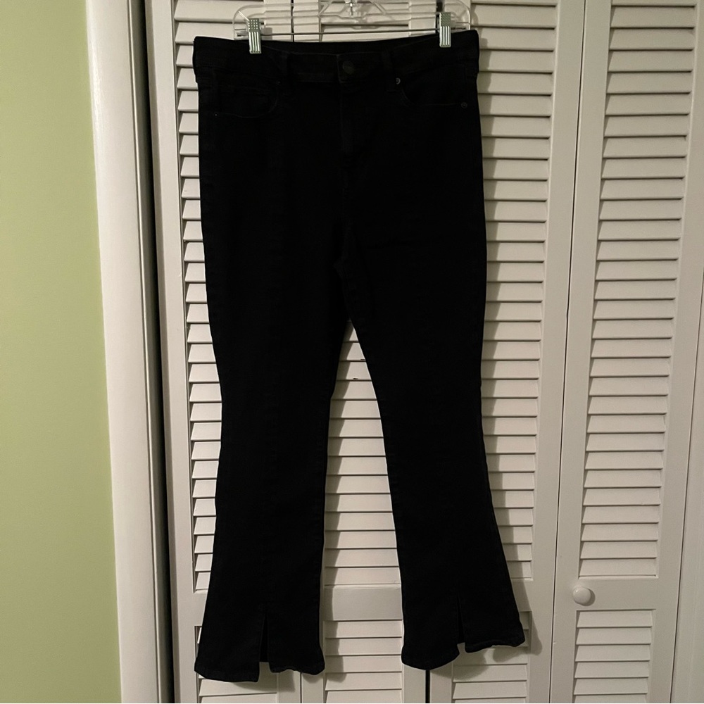 American Eagle Black Hi-Rise Skinny Kick Jeans Size 14 Short